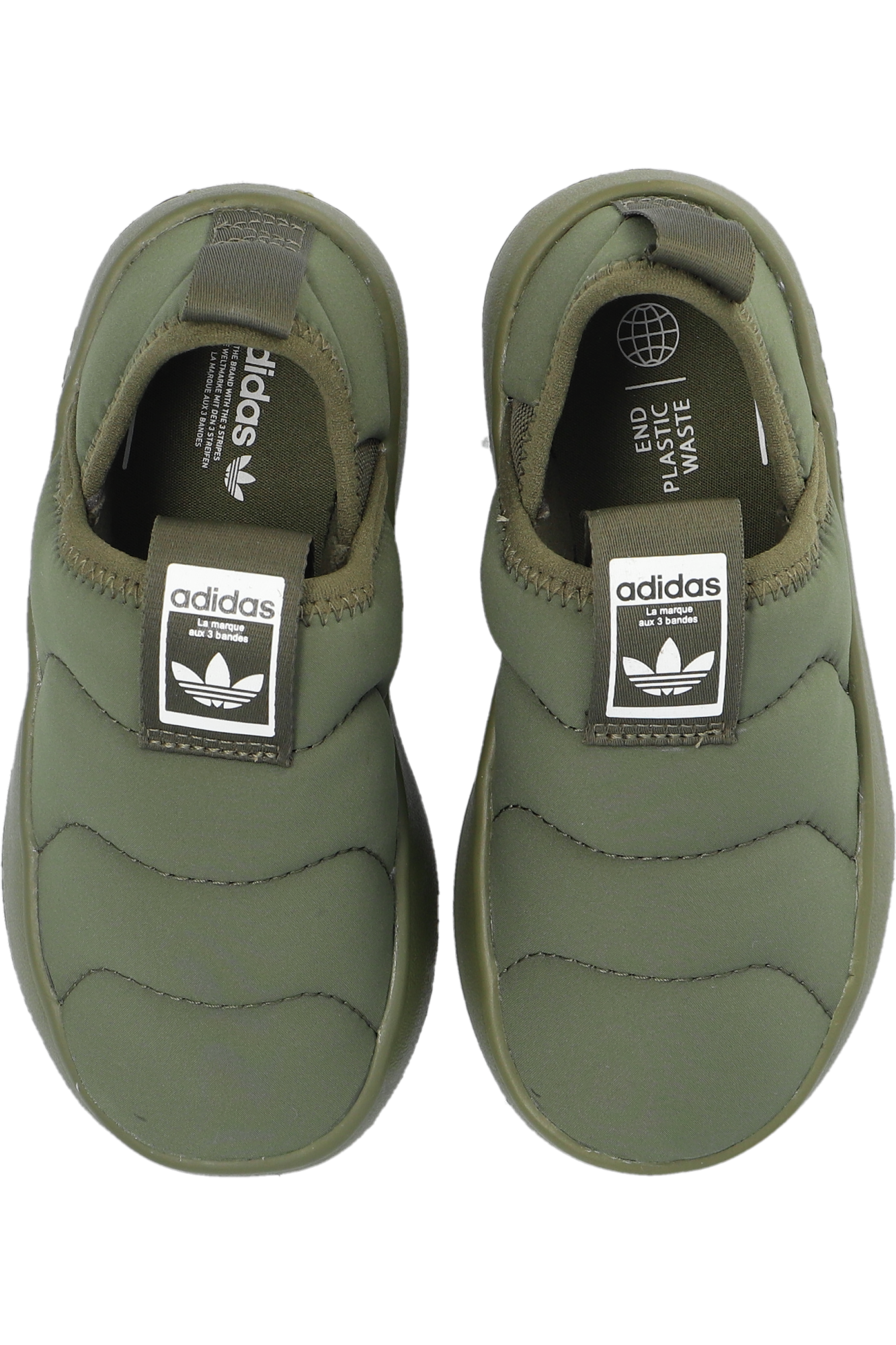 Green 'Puffylette 360' slip-on shoes ADIDAS Kids - Vitkac GB